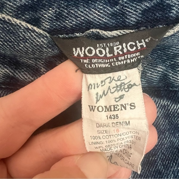 Vintage Woolrich 90s Ladies‎ High Rise Jeans Sz 16 - Picture 5 of 6